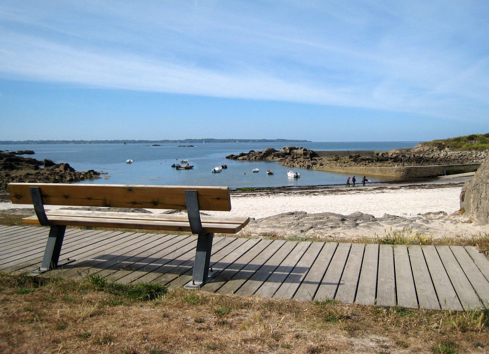 Plage en face de la résidence